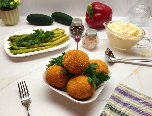 Куриные крокеты с грибами