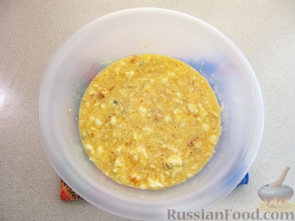 Запеканка из кабачков, шпината и феты