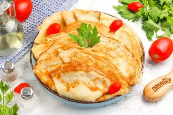 Блины на 1 литр молока