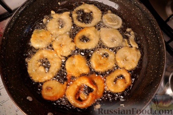 Луковые кольца в пивном кляре