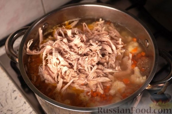 Суп из цветной капусты со сливками