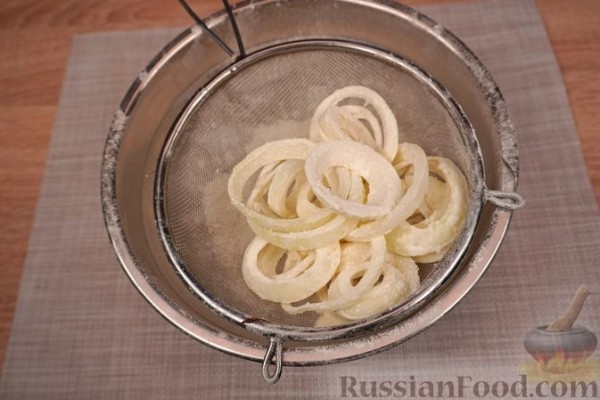 Луковые кольца в пивном кляре