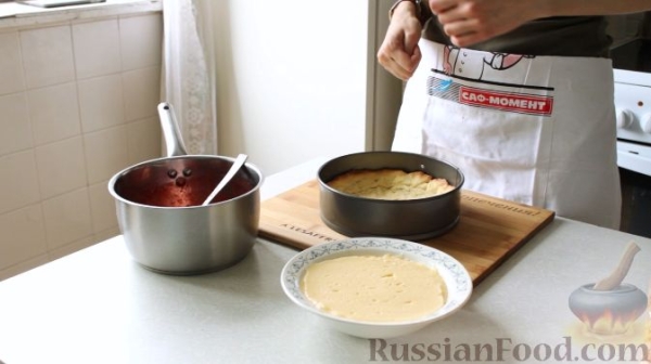 Французский тарт с клубничным пюре