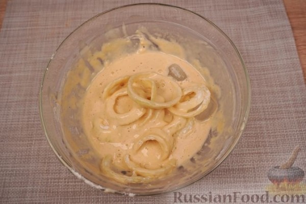 Луковые кольца в пивном кляре
