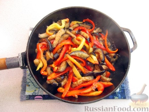 Баклажаны по-корейски с мясом