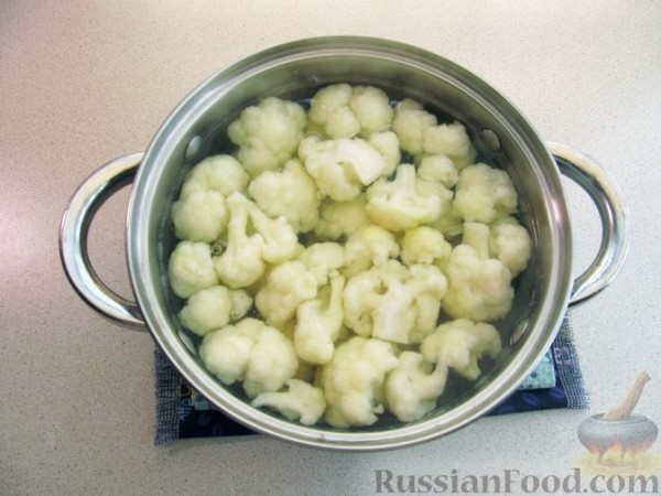 Цветная капуста, запечённая с сыром