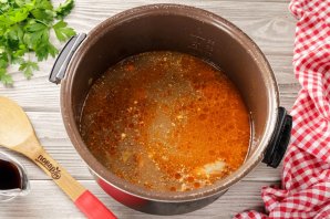 Гречка с голенью в мультиварке
