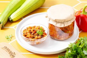 Кабачковая икра с баклажанами