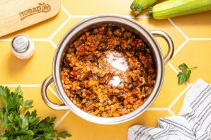 Кабачковая икра с баклажанами