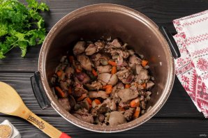 Куриная печень в мультиварке
