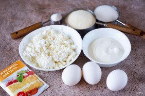 Манник из сметаны и творога