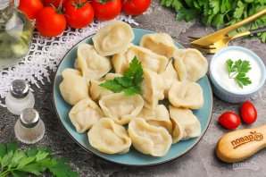 Пельмени в мультиварке на пару