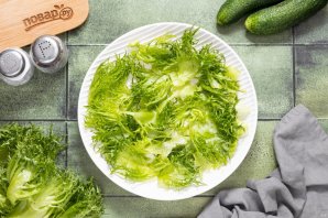 Салат из зеленого гороха