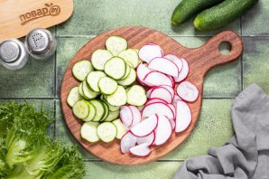 Салат из зеленого гороха