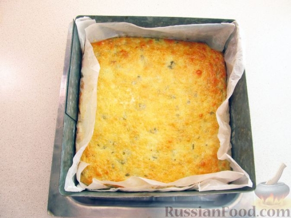 Пирог из кабачков с сыром