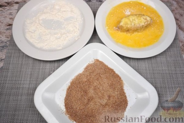 Рисовые зразы с фаршем и сырной начинкой