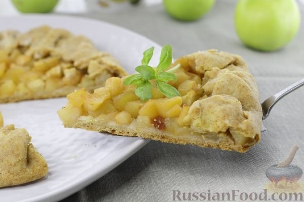 Постная галета с яблоками