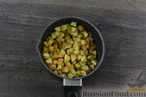 Постная галета с яблоками