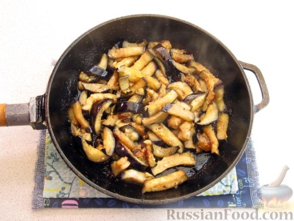 Баклажаны по-корейски с мясом