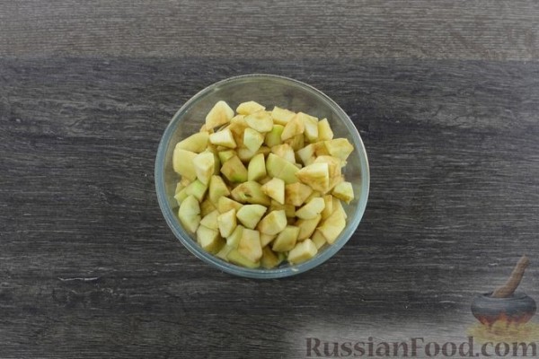 Постная галета с яблоками