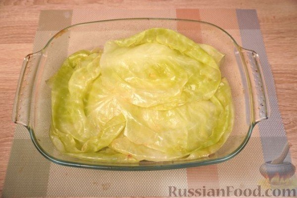 Капустная запеканка с фаршем