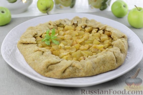 Постная галета с яблоками