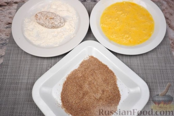 Рисовые зразы с фаршем и сырной начинкой