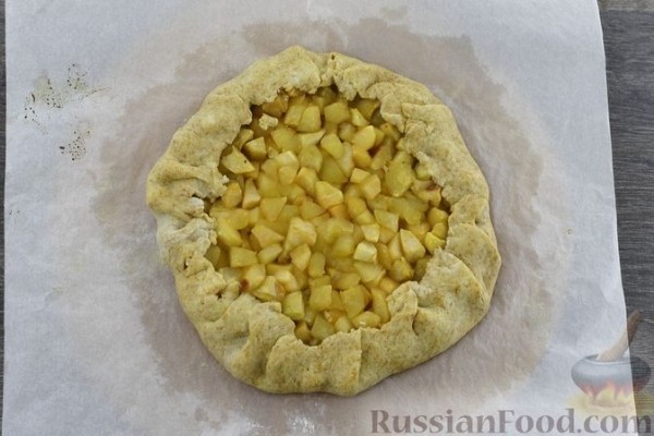 Постная галета с яблоками