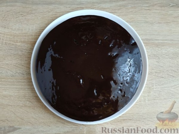 Шоколадный торт с глазурью (в микроволновке)