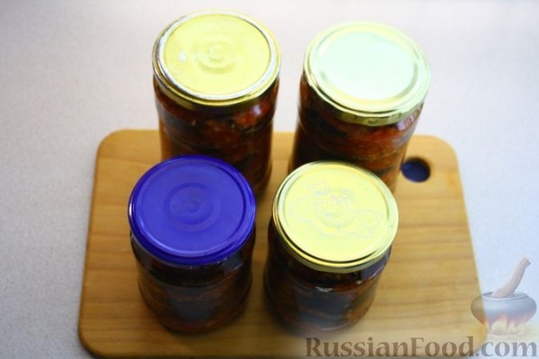 Острые баклажаны на зиму