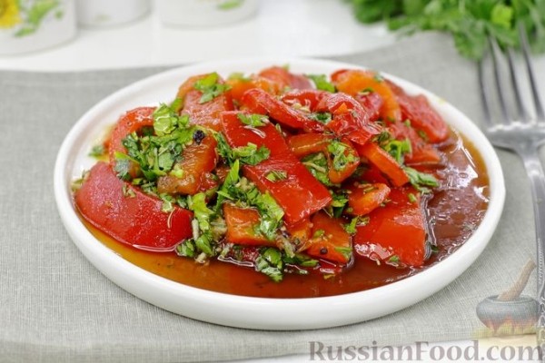Закуска из запечённого перца