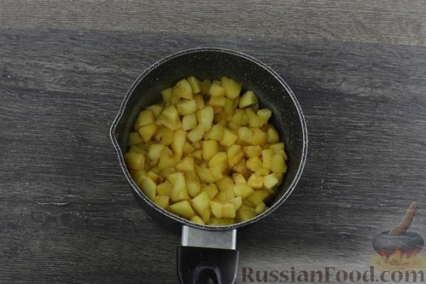Постная галета с яблоками