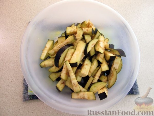 Баклажаны по-корейски с мясом