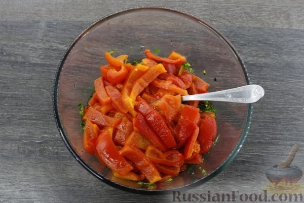 Закуска из запечённого перца