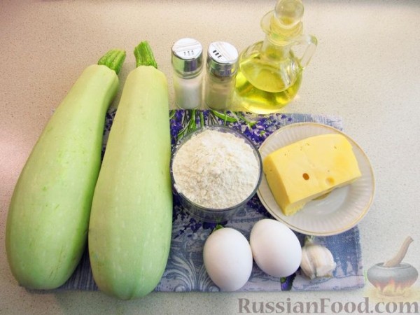 Лепёшки из кабачков с сыром (на сковороде)
