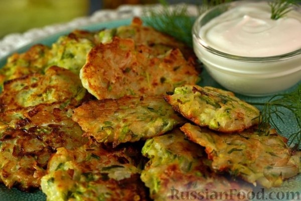 Кабачковые оладьи с рисом