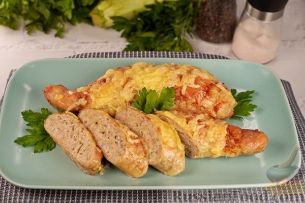 Фаршированные куриные окорочка с кабачком