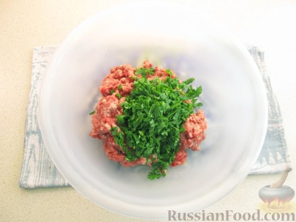 Рулетики из кабачковых блинов с мясным фаршем (в духовке)