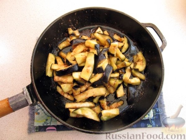 Баклажаны по-корейски с мясом