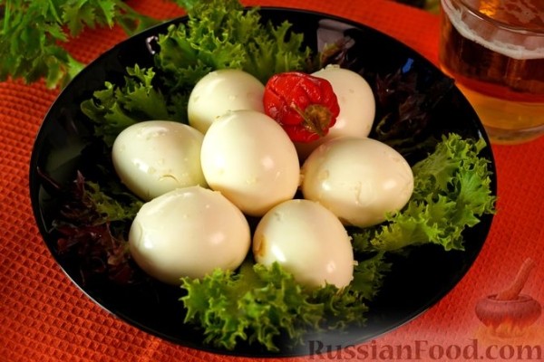 Маринованные яйца по-чешски