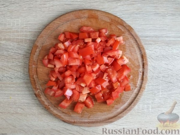 Куриные рулетики с болгарским перцем и помидорами, под сыром (в духовке)