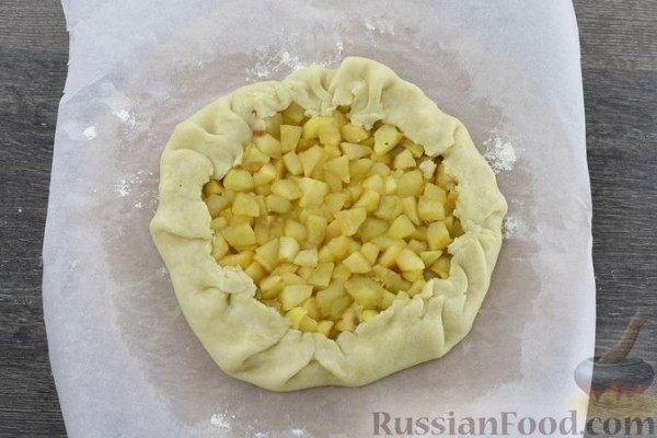 Постная галета с яблоками