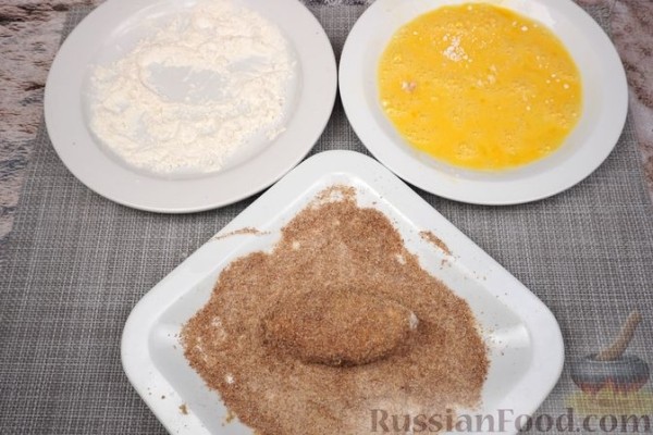 Рисовые зразы с фаршем и сырной начинкой