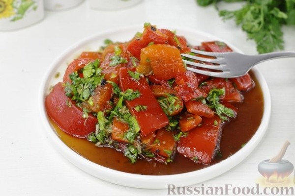 Закуска из запечённого перца