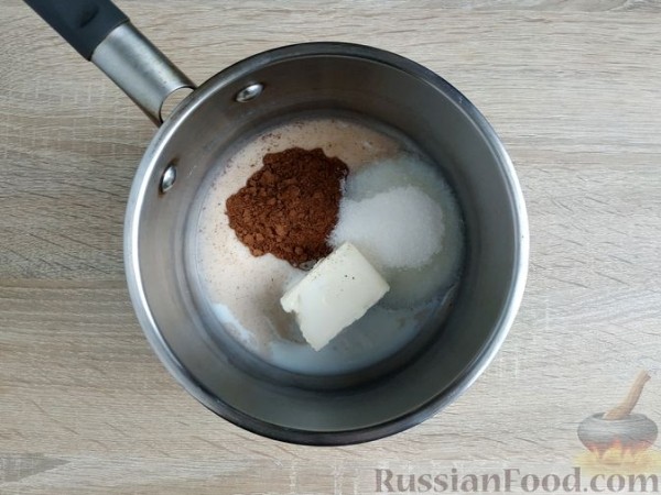 Шоколадный торт с глазурью (в микроволновке)