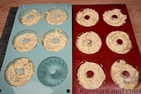 Кексы с маком и цитрусовой пропиткой