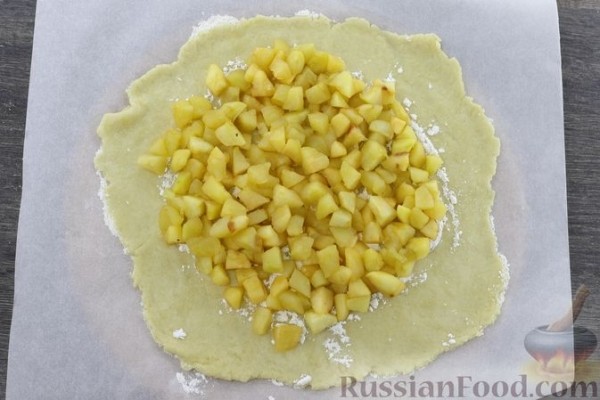 Постная галета с яблоками