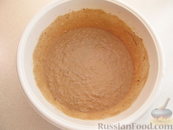 Шоколадный кекс с грушами