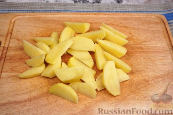 Курица, запечённая с картофелем и имбирём (в пакете)