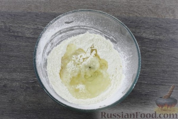 Постная галета с яблоками